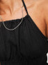 Фото #7 товара Monki tie neck cami in black