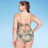 Фото #3 товара Women's Tropical Floral Print Shirred Medium Coverage One Piece Swimsuit - Kona