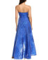 Фото #2 товара Ml Monique Lhuillier Ayla Jacquard Gown Women's Blue 2