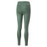 Puma T7 High Waisted Shiny Leggings Womens Green Athletic Casual 53622625
