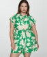 Women's Tropical Print Playsuit