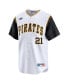 ფოტო #2 პროდუქტის Men's Roberto Clemente White Pittsburgh Pirates Throwback Cooperstown Limited Jersey