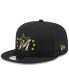 Men's Black Miami Marlins 2024-Armed Forces Day 9FIFTY Snapback Hat