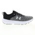 Фото #1 товара Under Armour Charged Revitalize Mens Gray Canvas Athletic Running Shoes