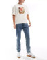 Фото #1 товара DTT rigid slim fit jeans in light blue acid wash