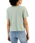 Juniors' Short-Sleeve Crewneck Cactus Graphic T-Shirt
