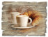 Фото #1 товара Holzbild Cappuccino und Croissant