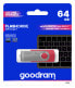 Фото #2 товара GoodRam UTS3 - 64 GB - USB Type-A - 3.2 Gen 1 (3.1 Gen 1) - 60 MB/s - Swivel - Red