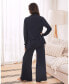 Maternity Angel Wide Leg Lounge Pants Синий, Large - фото #3