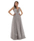 Фото #1 товара Women's Beaded V Neck lace Ball gown
