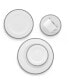 Фото #4 товара Whiteridge Platinum Set Of 4 Bread Butter/Appetizer Plates, 6-1/2"