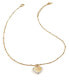 Modern gold plated necklace with heart Fine Heart JUBN01420JWYGT / U