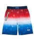 Фото #9 товара Boys 4-Way Stretch Quick Dry Board Shorts Swim Trunks with Mesh Lining UPF50+