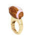 ფოტო #2 პროდუქტის Faux Stone Football Cocktail Ring