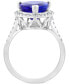 EFFY® Tanzanite (6 ct. t.w.) & Diamond (3/8 ct. t.w.) Halo Ring in 14k White Gold