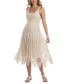Фото #1 товара Women's Cotton Crochet Sleeveless Cover-Up Dress