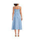 Women's Linen Sleeveless Midi Dress