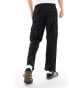 Calvin Klein relaxed straight cargo trousers in black