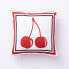 Cushion Benetton White Red Cherries 40 x 40 cm Squared