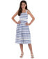 ფოტო #1 პროდუქტის Big Girls Sleeveless Striped Denim Cotton Midi Dress