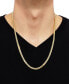 Фото #2 товара Macy's cuban Link 22" Chain Necklace in 18k Gold-Plated Sterling Silver