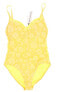 Robin Piccone 267662 Women's Yellow One Piece Swimsuit Size 10
