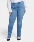 ფოტო #1 პროდუქტის Plus Size High Rise Billie Slim Bootcut Jeans