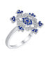 Кольцо Bling Jewelry Snowflake Blue CZ.
