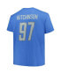 Фото #3 товара Men's Aidan Hutchinson Blue Detroit Lions Big Tall T-Shirt