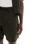 Фото #3 товара Abercrombie & Fitch pull on relaxed fit lace shorts in olive green co-ord