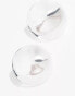 Фото #3 товара ASOS DESIGN silver plated stud earrings with abstract circle design