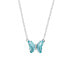 ფოტო #1 პროდუქტის Women's Crystal Butterfly Necklace