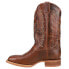 Justin Boots Carsen Embroidery Square Toe Cowboy Mens Brown Casual Boots CJ2030