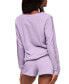 ფოტო #3 პროდუქტის Women's Alexia Sweatshirt & Short Loungewear Set