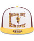 ფოტო #2 პროდუქტის Men's White, Maroon Arizona State Sun Devils Retro Sport 9FIFTY Snapback Hat