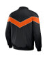 Фото #2 товара Men's Darius Rucker Collection by Black Baltimore Orioles Baseball Raglan Full-Snap Jacket