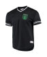 Men's Black Austin FC Mesh V-Neck T-shirt Черный, XLARGE - фото #3