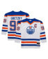 Фото #1 товара Mitchell Ness Men's Wayne Gretzky White Edmonton Oilers 1986/87 Blue Line Player Jersey