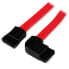 Фото #2 товара StarTech.com 18in SATA to Left Side Angle SATA Serial ATA Cable - 0.45 m - SATA III - SATA 7-pin - SATA 7-pin - Male/Male - Red