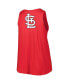 Фото #4 товара Women's Red St. Louis Cardinals Plus Size Tank Top