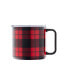 Фото #5 товара Stackable Plaid Insulated Coffee Mugs, Set of 2