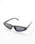 Фото #8 товара Jeepers Peepers slim angular sunglasses in black