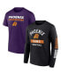 Фото #1 товара Men's Purple, Black Phoenix Suns Two-Pack Just Net T-shirt Combo Set