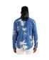 Фото #2 товара Men's EcoLiva Cobalt Blue Palm Tree Shirt