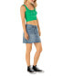 ფოტო #4 პროდუქტის Juniors' Mika Raw-Hem Denim Mini Skirt