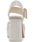 ფოტო #3 პროდუქტის Women's Bobby Pearls Ankle-Strap Two-Piece Platform Sandals