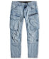 Фото #4 товара Men's Tapered-Fit Rovic Zip Moto Jeans