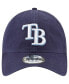 Фото #4 товара Men's Navy Tampa Bay Rays Replica Core Classic 9TWENTY Adjustable Hat