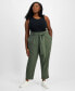 Women's Belted Paperbag Pants, Created for Macy's