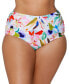 ფოტო #1 პროდუქტის Plus Size Keiora Printed Tummy-Control Bikini Bottoms